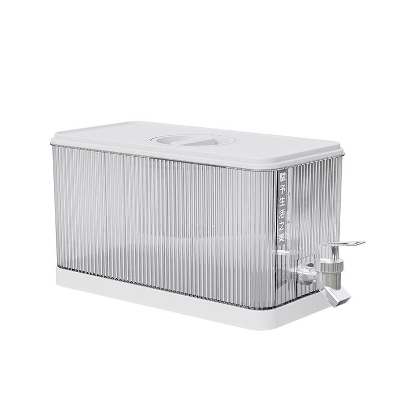 

Large Cold Kettle Refrigerator With Faucet Lemonade Bottle Drinkware Kettle Pot Beverage Dispenser Home Cool Water Jug Bucket белый