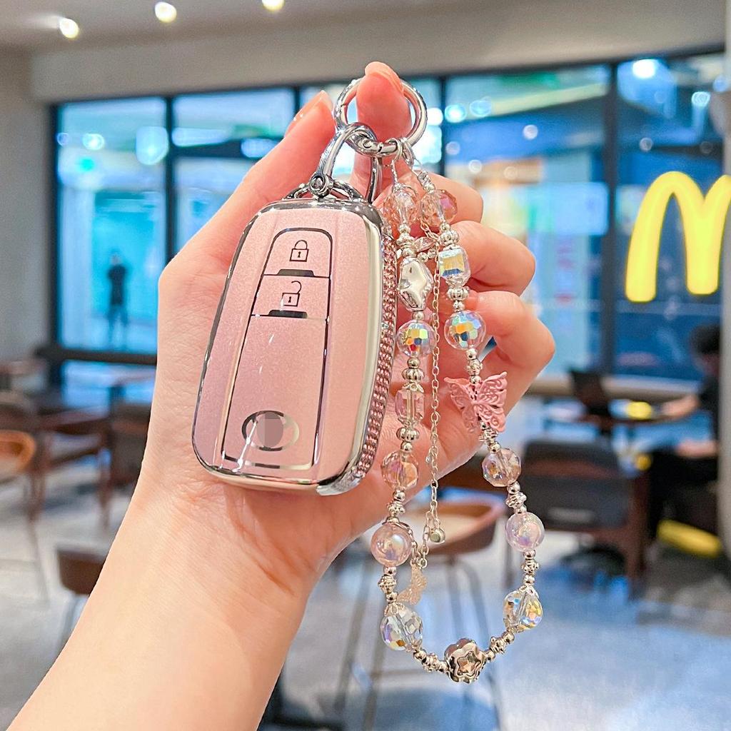 Toyota Key Case for Camry, Corolla, Avalon, RAV4, Venza, Highlander, Levin, C-HR (Female Design)