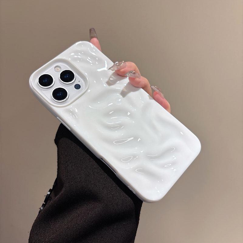 3D Meteorite Texture iPhone 16 Pro Max Case with Wrinkle Pattern, Compatible with iPhone 14 & 15