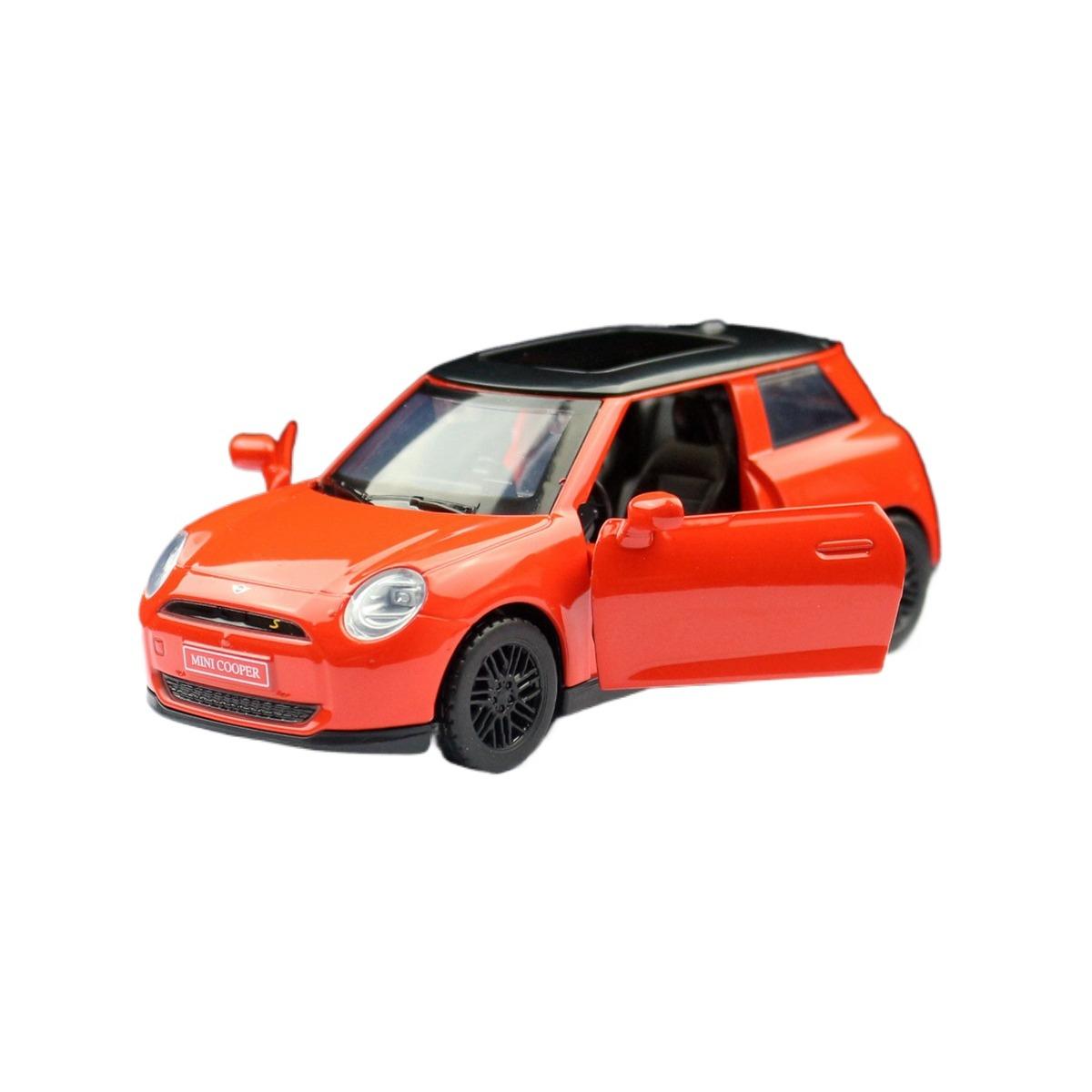 

1/34 BMW Mini Cooper Модель автомобиля из литого металла Классические транспортные средства Модель автомобиля Высокая имитация Миниатюрный масштаб Коллекция Детские подарки красный