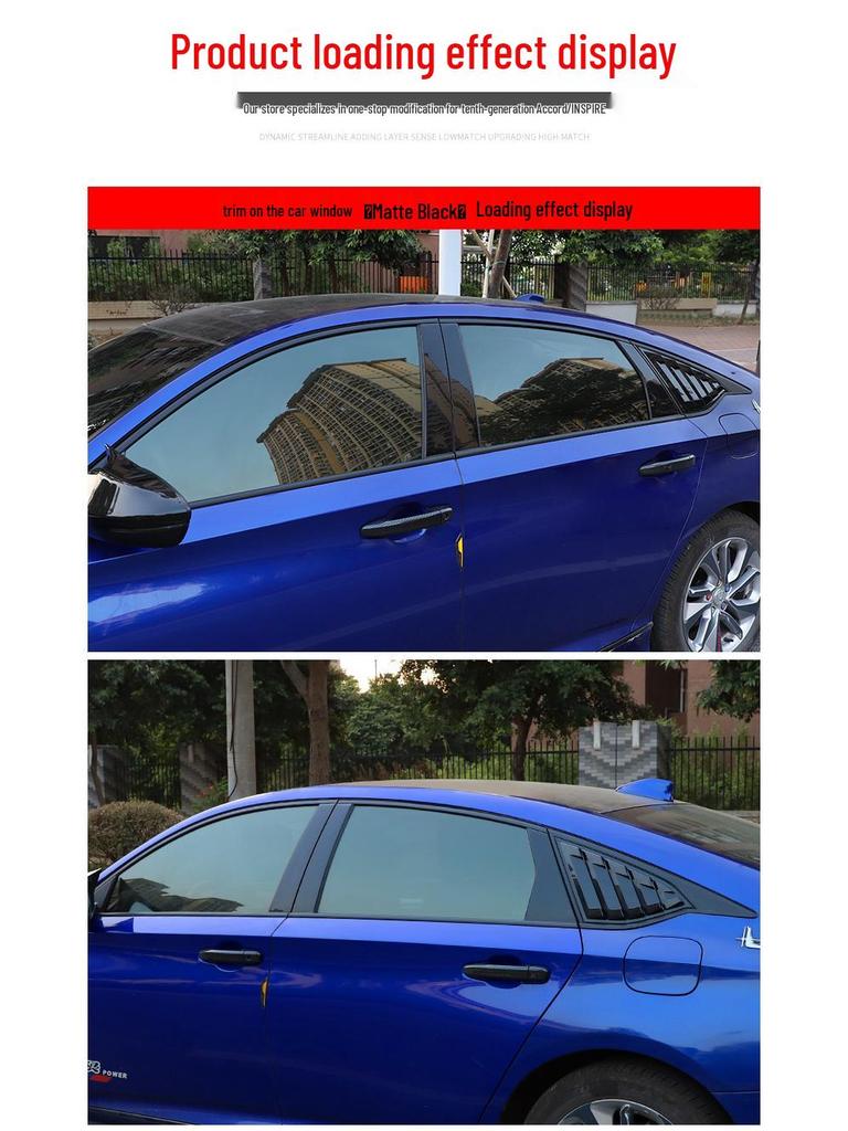 10th Gen Accord Car Window Trim: Inspire Upper Window Decoration Strip