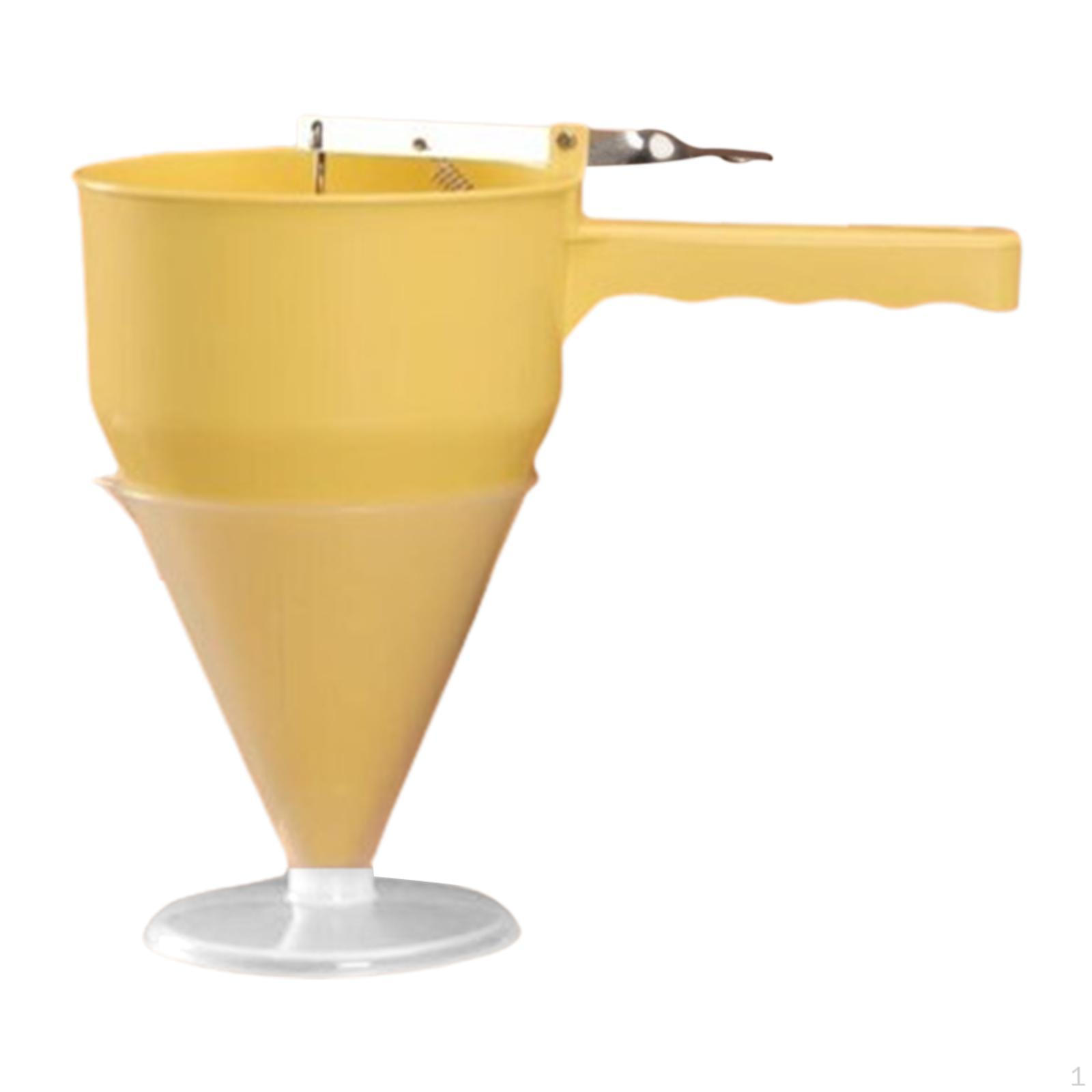 

Pancake Batter Dispenser Funnel with Stand Versatile Kitchen Tool Cupcake for