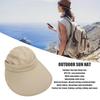 Outdoor Cycling Sun Hat Large   Face Sunscreen Cover UV   Fishing Hat Set