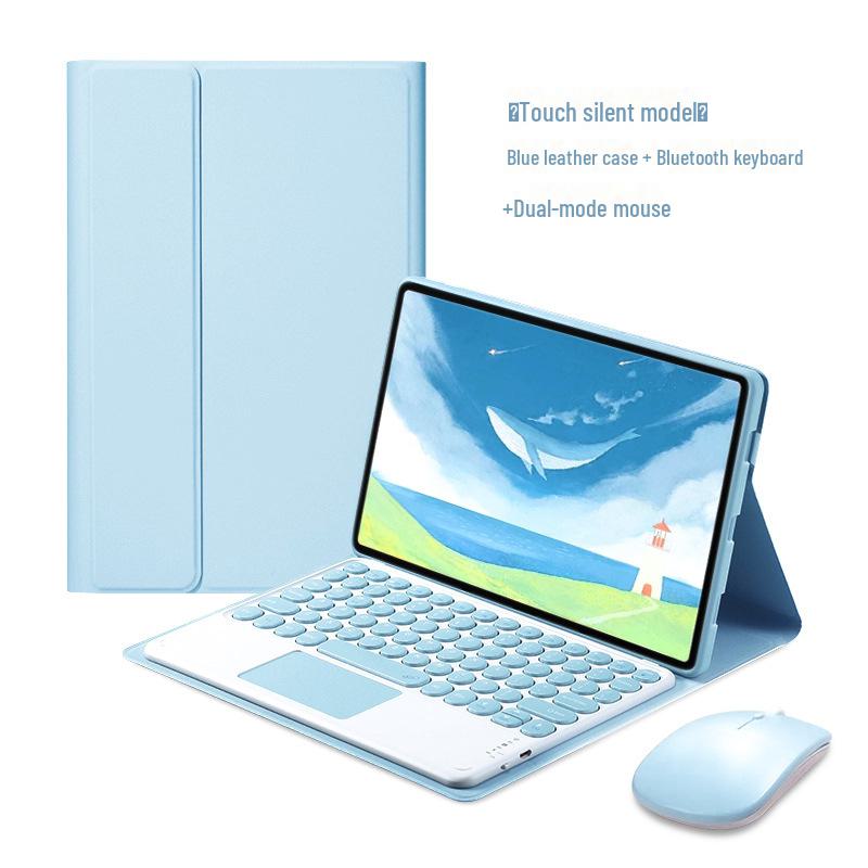 iPad Pro 11 Bluetooth Keyboard Leather Case 10th Gen 10.9 with Pen Slot - Magnetic Tablet Protective Shell 10.2