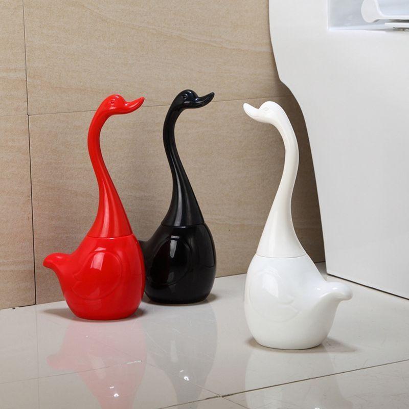 Cepillo para Inodoro Accesorios de Baño Base de Cerámica Mango de Plástico Cepillo de Limpieza Para Baño Hogar Hotel