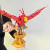 Fire Phoenix Building Block Set, Durable Materials, Movable Head And Wings, Unique Creativity And Strong Collectible Value, Ideal Gift For Adults -