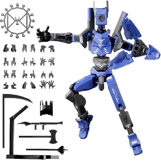 T13 Action Figures, Assembly Completed Action Figure, 5.2 Inch Robo 13 3D Printed Action Figure - The Ultimate Hero for Action-Packed Playtime