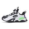 Kids Lightweight Basketball Sneakers Girls Boys Breathable Mesh Running Shoes With Rotating Buckle Closure