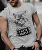 Funny Cat T-shirt, The Hilarious Feline Felon Mugshot T-Shirt, Introvert T-shirt