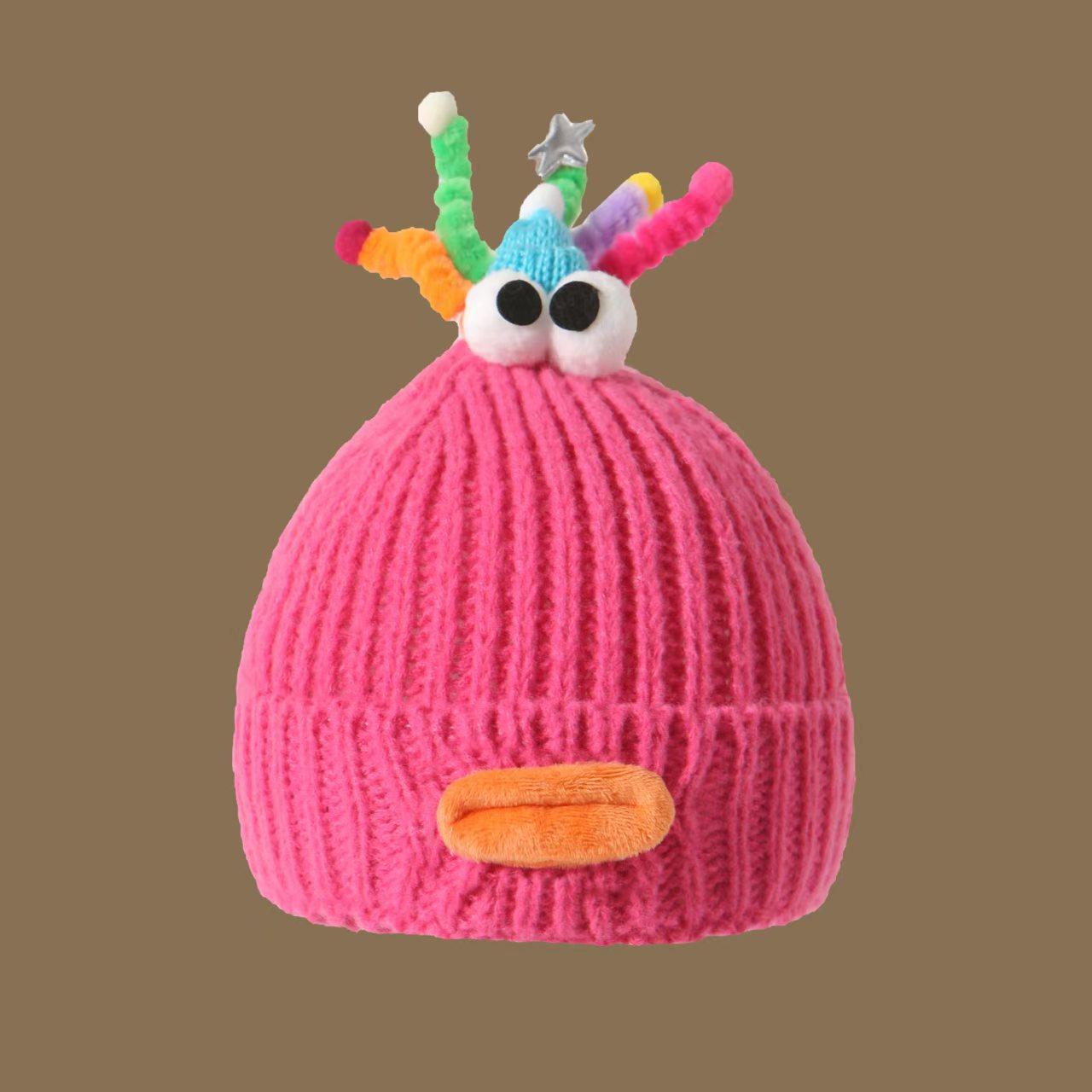 Wholesale Colorful Knit Beanie with Funny Winter Travel Hat for Unisex Adults Polyester/Cotton Material Warm Fashion Gift One Size розы красного