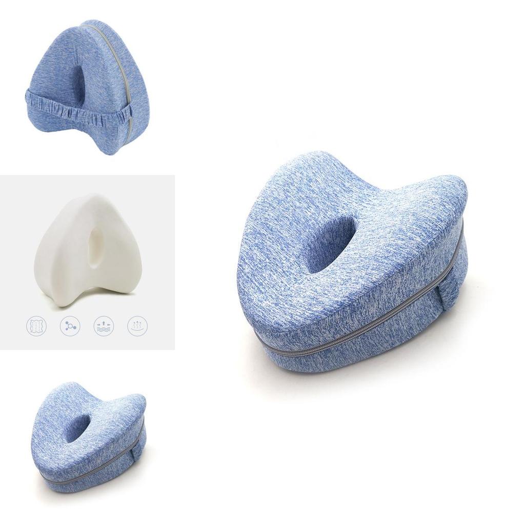Luxuriös weiches herzförmiges Kissen Orthopädischer Memory-Schaum für ultimative Beinunterstützung