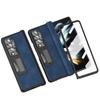 Matte Feeling Leather Full Coverage Case for Samsung Galaxy Z Fold4 Fold 4 5G Fold3 Fold 3 Zfold4 Lens Screen Glass Film Cases