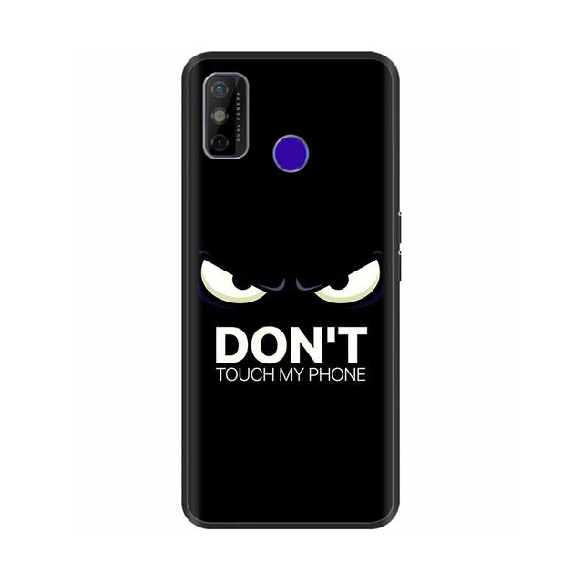 Pentru Tecno Spark 6 Go Husă pentru telefon Husa din silicon moale de desene animate pentru Tecno Spark 6 Go Spark6 Go Negru Tpu Bara de protecție drăguță de desene animate
