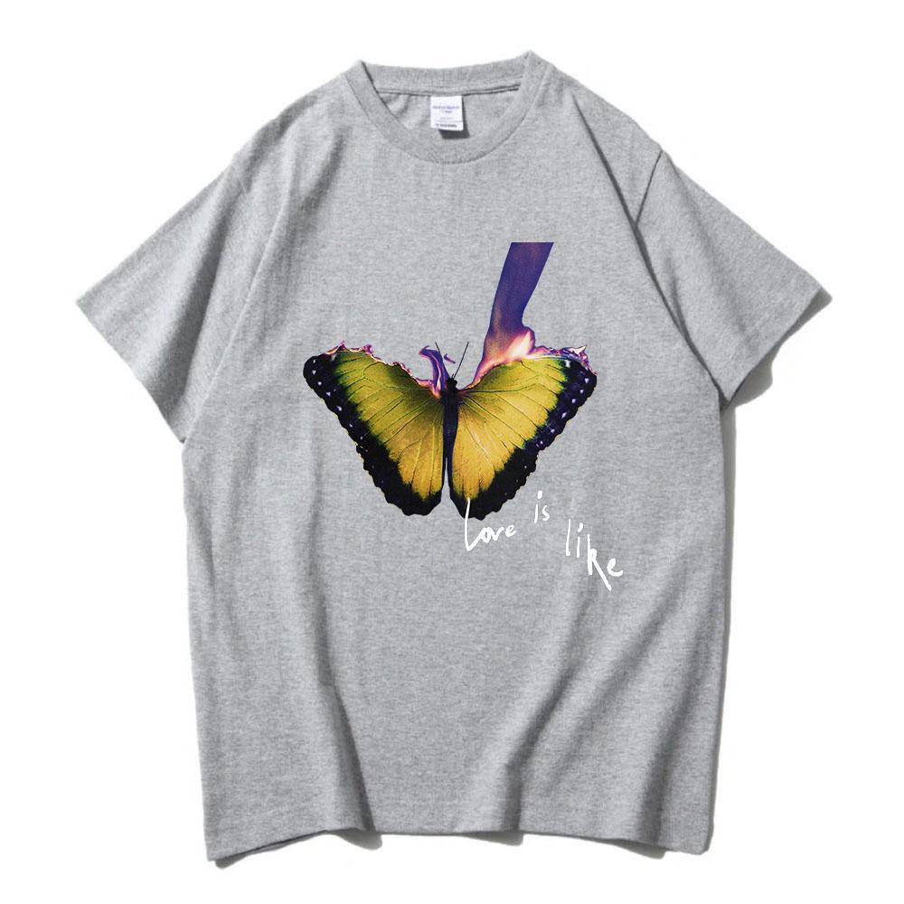 MAROON 5 Love Is Like Tour T-shirt Album Graphic Printing Tshirts Grunge Fashion Unisex Streetwear Cotton Summer Men T Shirt Top