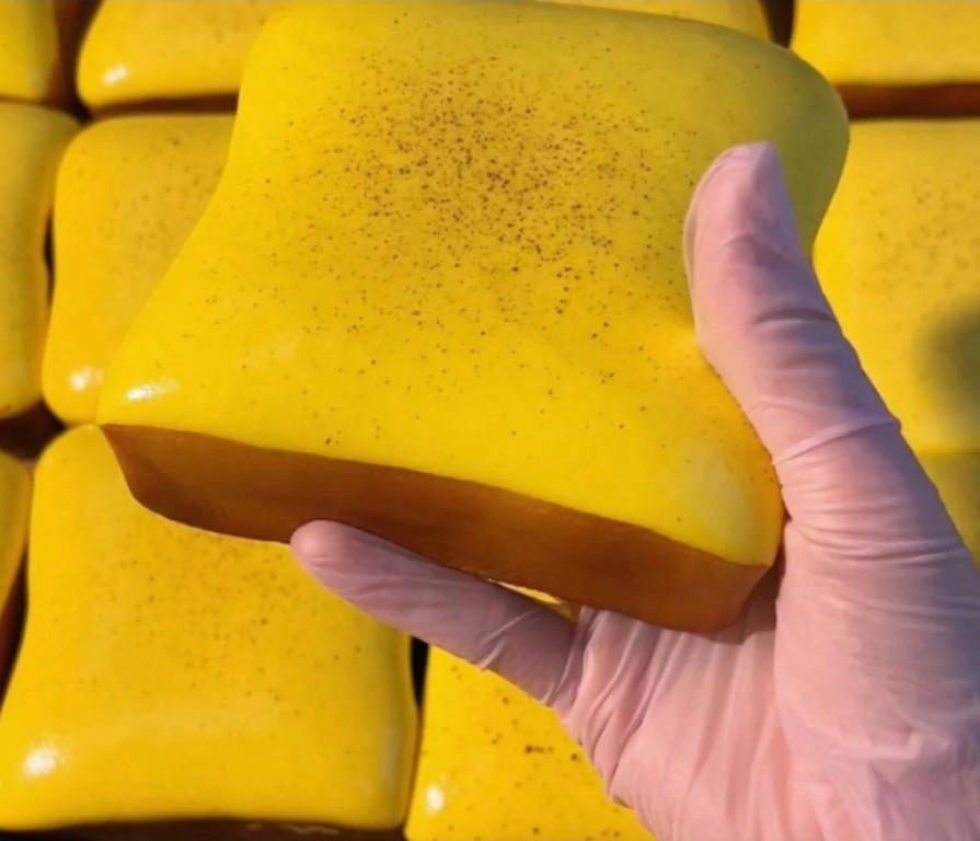 

Super Plush Butter Toast Press Stress Relieving Plaything - The Perfect Present For Birthdays, Holidays, Christmas, Halloween