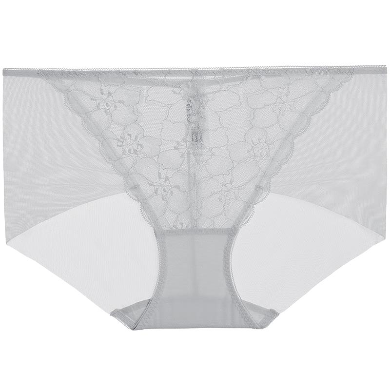 Aimer Women's Sexy Lace Mesh Mid-Waist Briefs AM238381