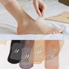 10 Pairs Anti-Slip Silicone Velvet Crystal Stockings Women's Wear Resistant Breathable Ultra-Thin Short Core Glue Package Mid-Calf Socks