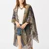 Summer Beach Cardigan Paisley Pattern Half Sleeve Open Front Beachwear Cardigan Sunscreen Swimsuit Cover-Up