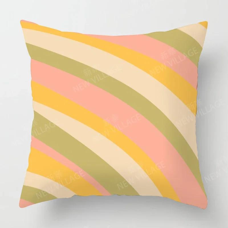 Nordic Fall Home Decor Autumn Throw Pillow Case Sofa Cushion Cover Modern   Geometry