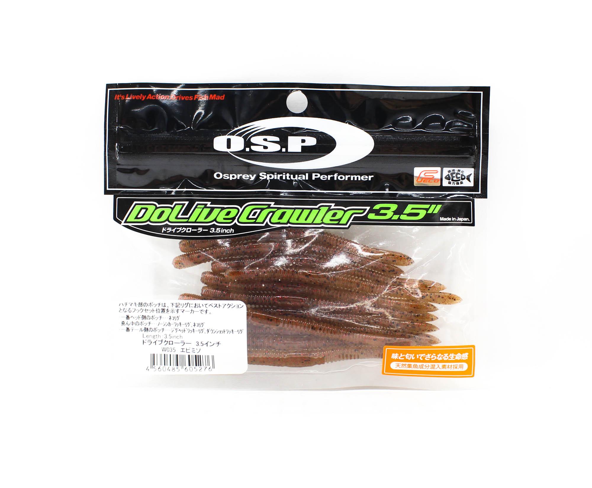 

OSP Мягкая приманка Dolive Crawler 3,5 дюйма W-035 (5276)