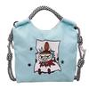 Canvas Bag Women's Autumn and Winter New Versatile Casual Shoulder Messenger Bag Popular Bucket Bag