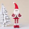 Cartoon Christmas Telescopic Doll Handmade Plush Doll Santa Claus Toy  Living Room