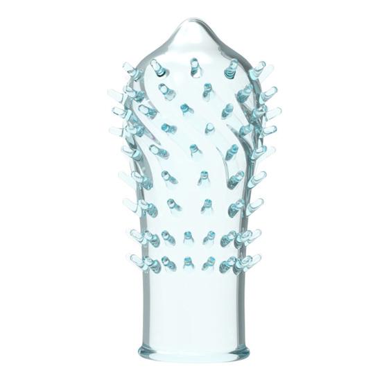 Penis Ring Granular Barbed Sexual Stimulation Translucent Delay Ejaculation Lock Ring for Male