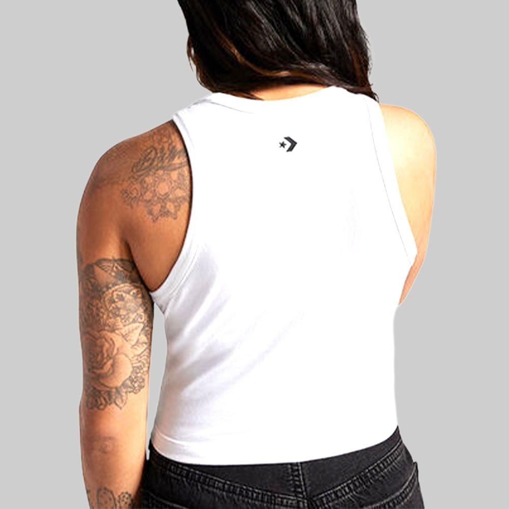 (WMNS) Converse High Neck Knit Tank Top Asia Sizing 'White' Women's 10026502-A02