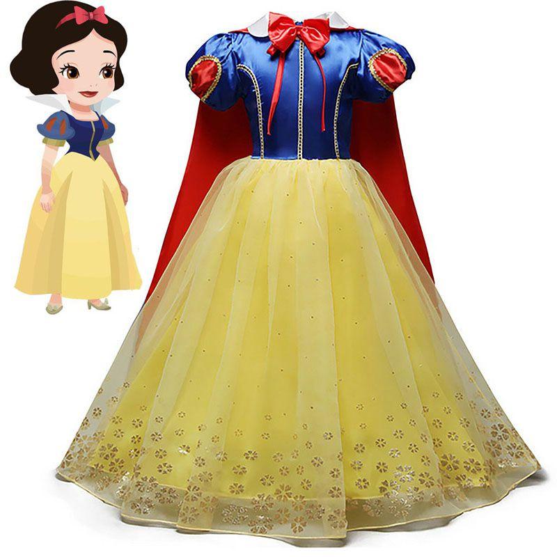 Bezauberndes Schneewittchen Prinzessinnenkostüm für Mädchen mit gestufter Eleganz und Komfort