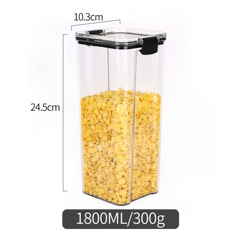 Transparent PET Plastic Grain Storage Jars - Large & Small Sizes Available