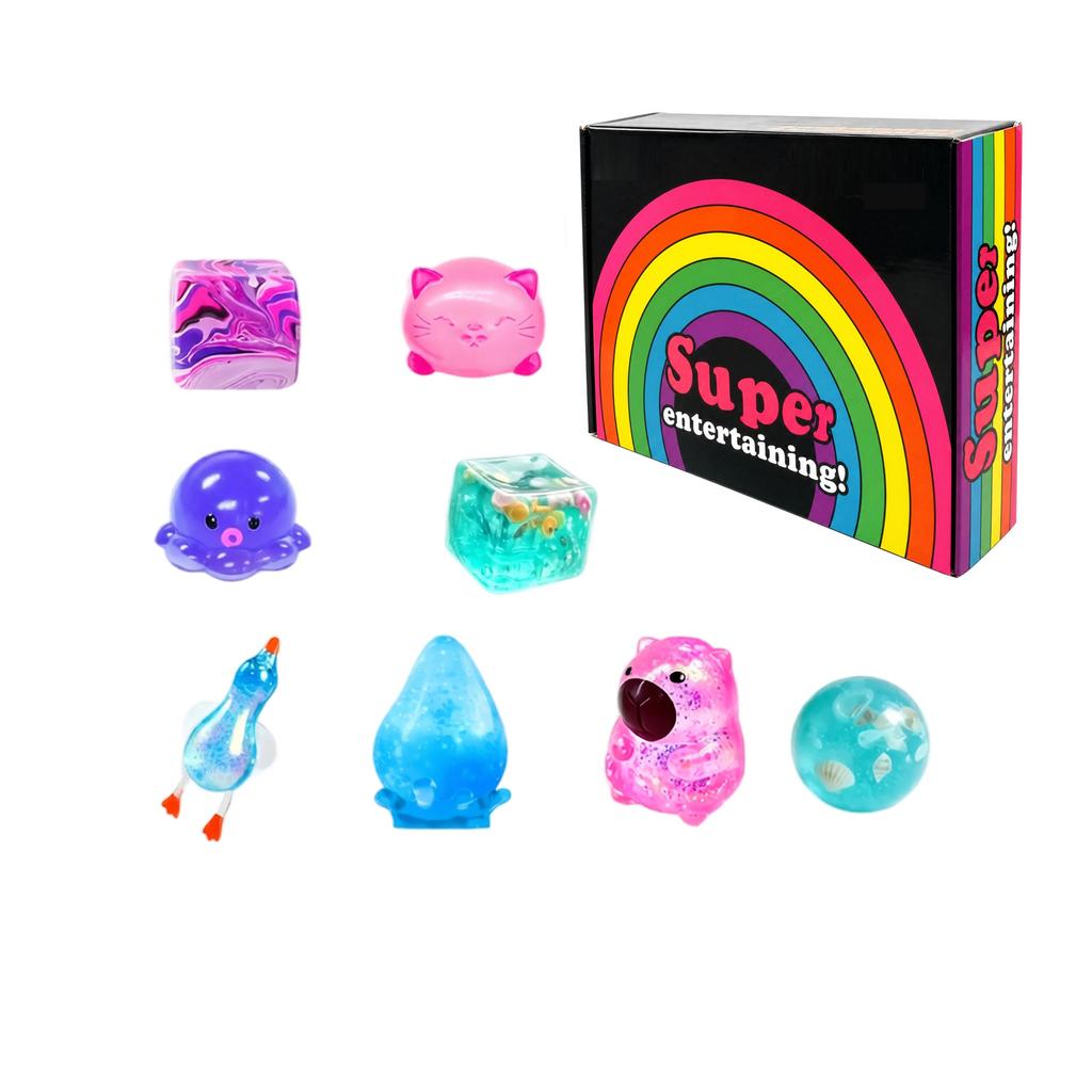 8 Pack Slow Stress Toys for Adults and Kids, Sensory Toy Set