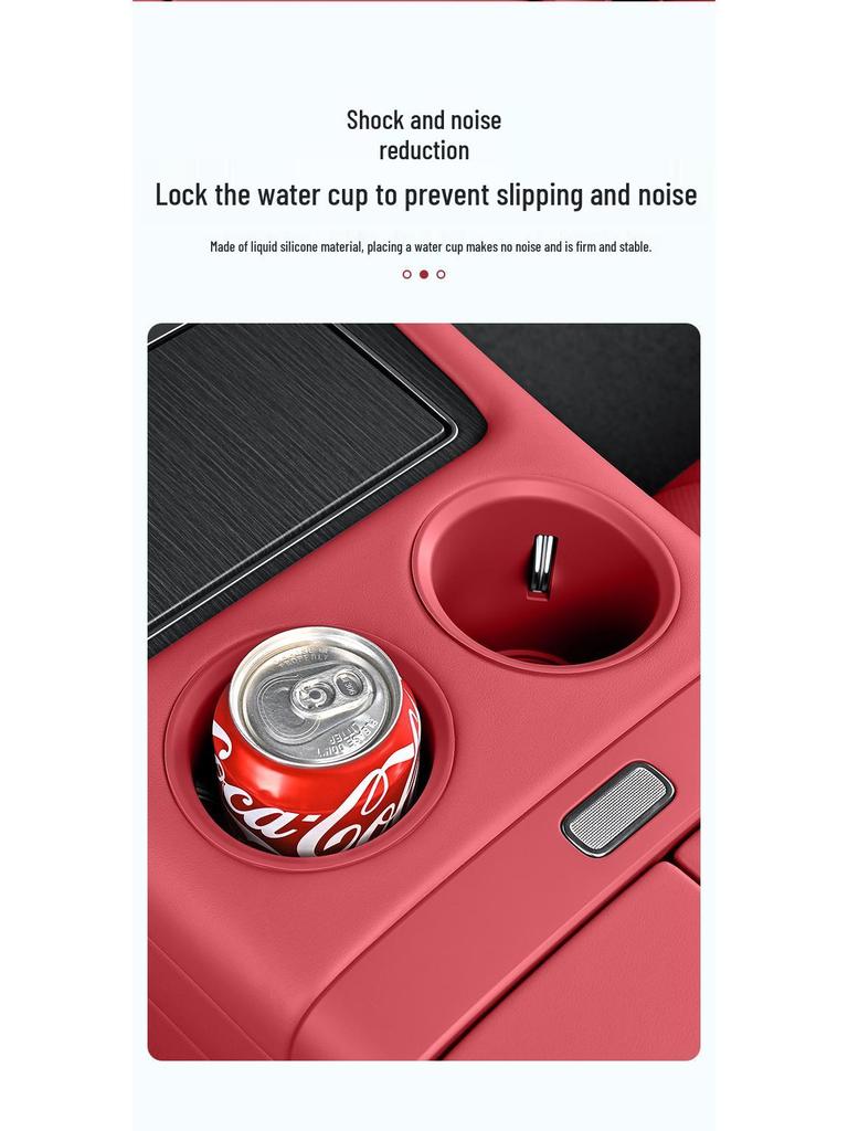 Silicone Holder for AITO M7/M8 Center Console Cup: Mat & Limiter Sleeve for 26 Models
