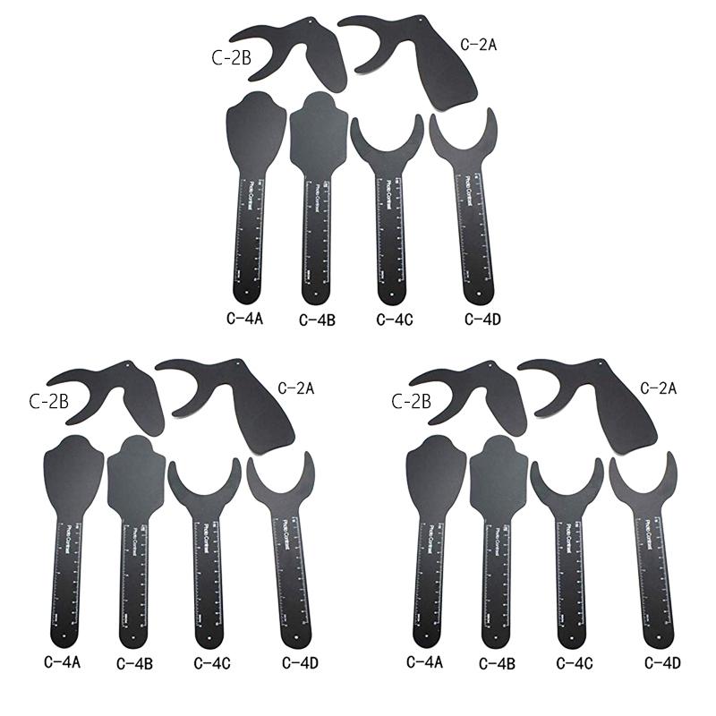 6Pcs/set Dental Photo Contrast Board Photography Black Background Board Palatal Contraster Board Oral Tools