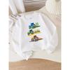 Trendy Crewneck Sweatshirt voor Meisjes voor Herfst en Winter, Met een Western Stijl, Lange Mouwen T-shirt Optie in Verschillende Kleuren voor Jonge Meisjes