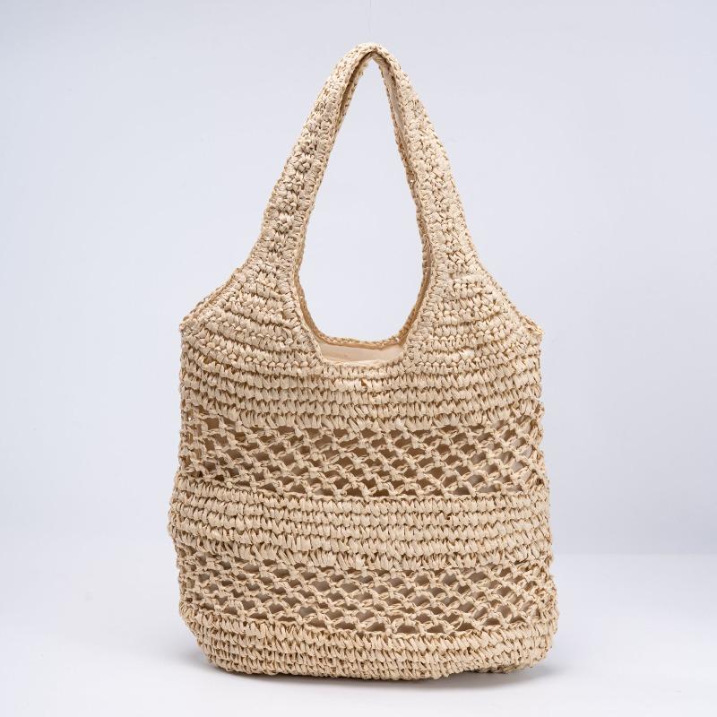 Seaside Vacation Straw Bag Shoulder Woven Bag Fashion Shoulder Large Capacity Casual Versatile Beach Bag