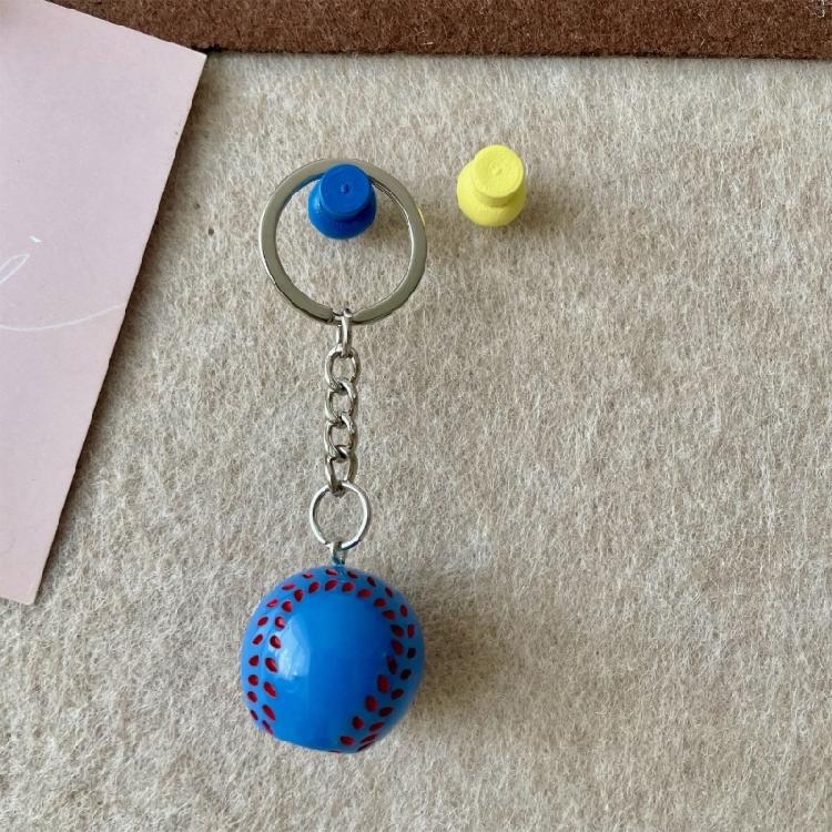 Unique Sports Keychain Resin Football Basketball Volleyball Charm Creative Decoration Gift For Coaches Players Fan