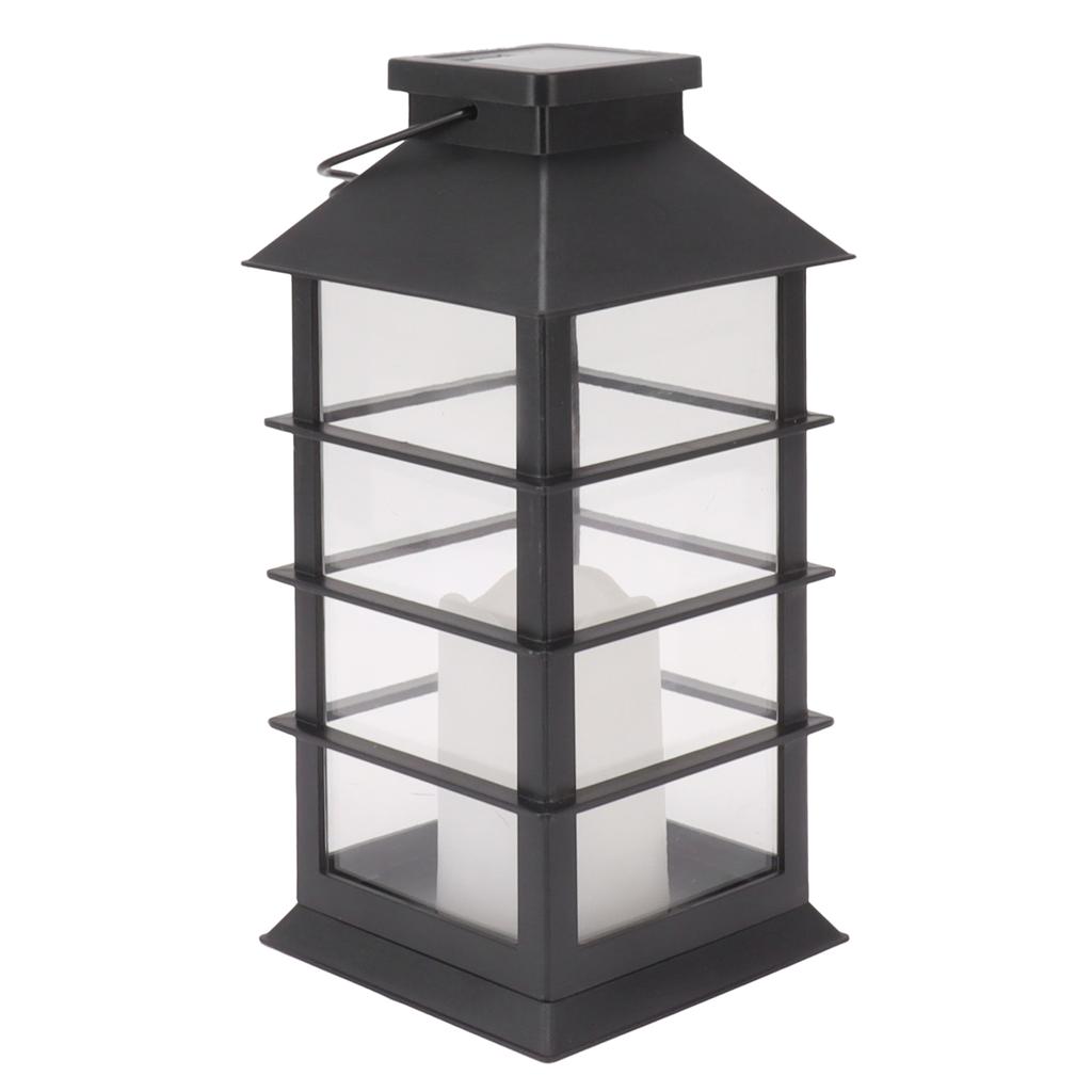 2Pcs Solar Hanging Lantern Candle Design LED Solar Outdoor Light Decor for Pathway Yard Lawn