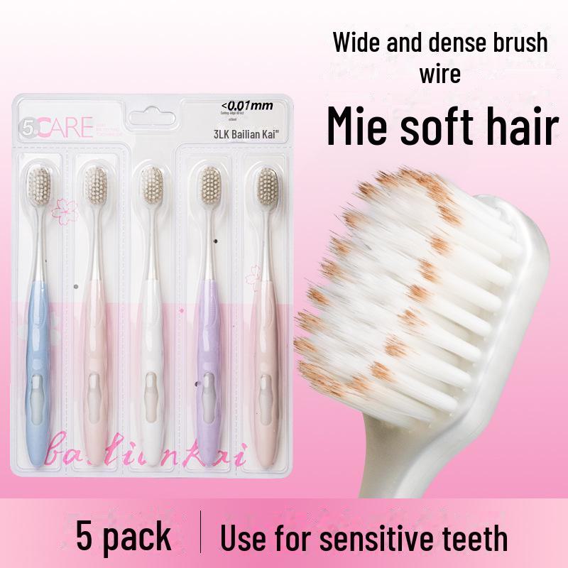 Supermarket w Shantoumu: 6-pak szczoteczek do zębów dla dorosłych z miękkim włosiem i szeroką główką