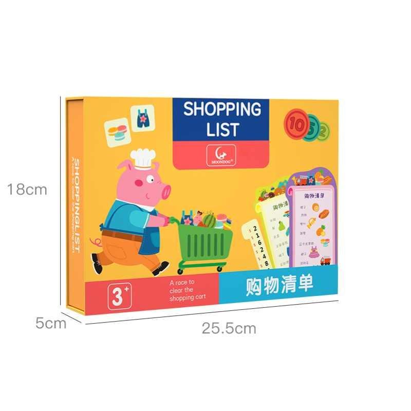 List Matching Shopping Toys Thinking Training Early Education Board Game Gift