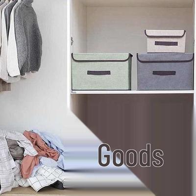 Large Capacity Foldable Non-Woven Fabric Storage Bin for Home Organization
