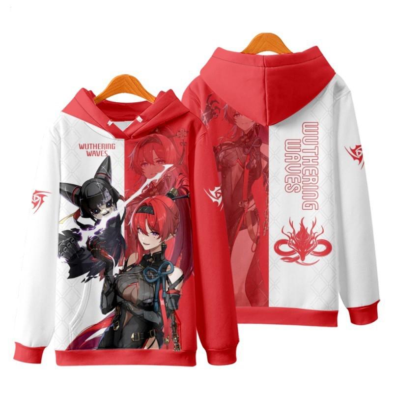 Game Wuthering Waves All Role Playing Hoodie 3D Print Men Women Anime Sweatshirt  Spring Autumn  Hoodies Casual Y2k Tracksuit Coat