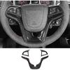 Kit de Decoração de Anel de Cobertura de Acabamento do Volante RT-TCZ Acessórios de Interior para Chevrolet Camaro 2012 2013 2014 2015, 3 Peças (Grão de Fibra de Carbono)