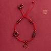 Cinnabar Zodiac Red String Anklet - 2023 Safe Knot Bracelet, Birth Year Woven Foot Rope with High-End Feel