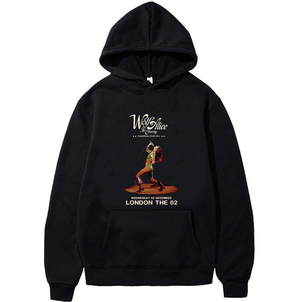 

Wolf Alice The Clearing Hoodie Rapper Women Tour 2025Fleece Comfortable Sweatshirt with Pocket Gothic Clothes Casual Comfortable 3XL