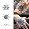 Adesivo Tatuaggio Semi-Permanente Impermeabile Bussola - Non Riflettente, Lunga Durata, Unisex.