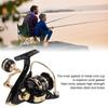 Spinning Fishing Strong Robust and Powerful Metal Rolling for Ice Fishing Reel, 5.21 Ratio, Braking, Wheel, (DF4000)