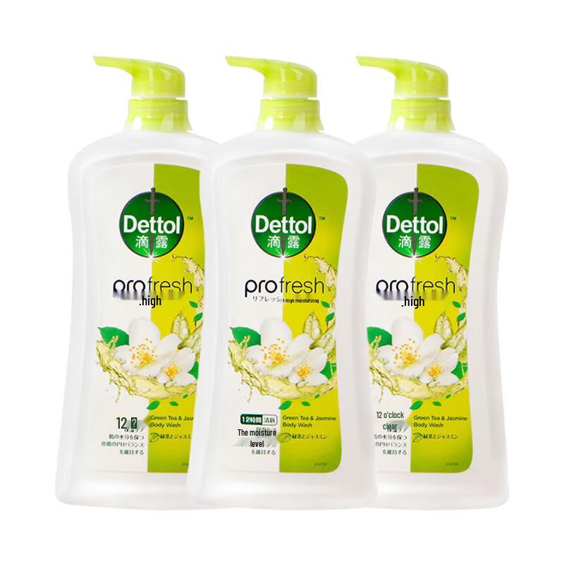 Dettol Fresh Moisturizing Shower Gel, Jasmine & Green Tea Scent