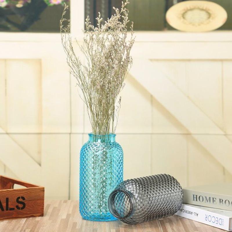 Modern European Speckled Glass Vase for Minimalist Home Décor, Fresh Flowers & Dried Arrangements
