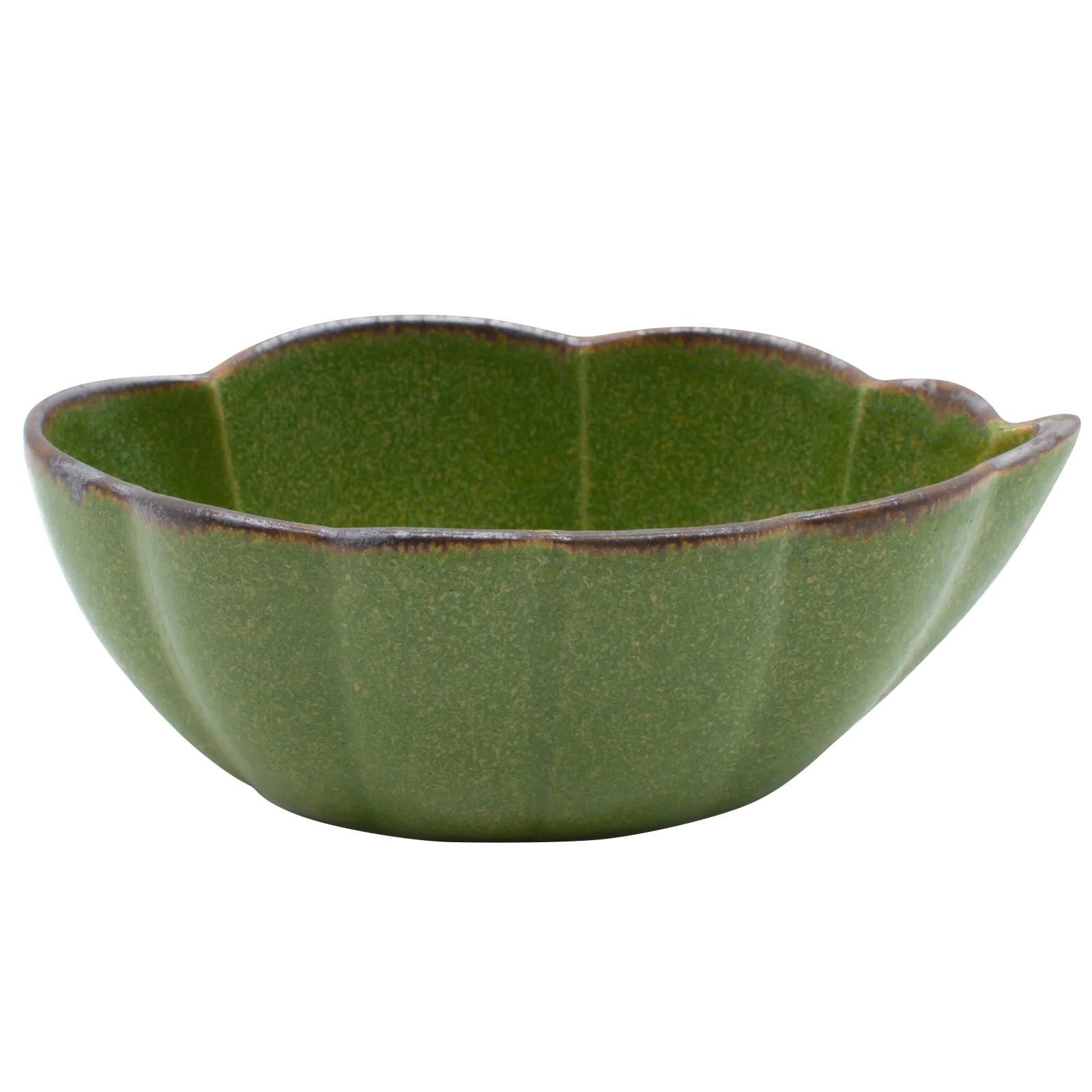 

aito Seisakusho Small Long Width Mino Dishwasher Microwave Made in Japan 288206 Yellow Green Sui Bowl, Cloud-shaped Bowl, 13cm, Warbler, Ware, Safe,