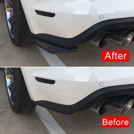 2X For Mazda Accessories Rear Bumper Lip Diffuser Splitter Canard Protector